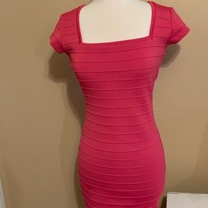 Hot pink dress